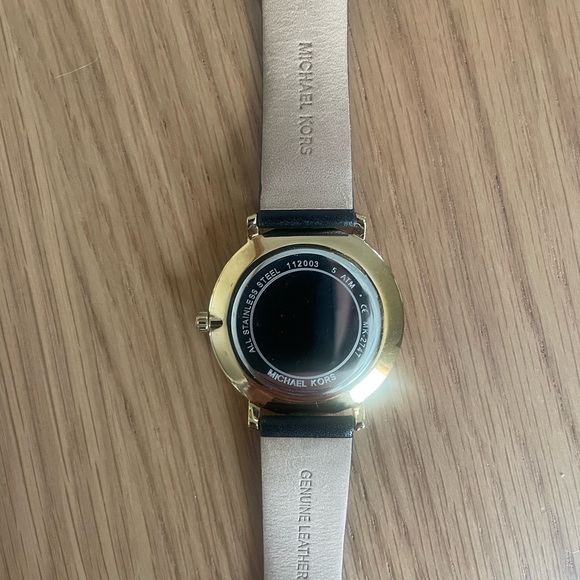 Authentic Michael Kors Black and Gold Watch